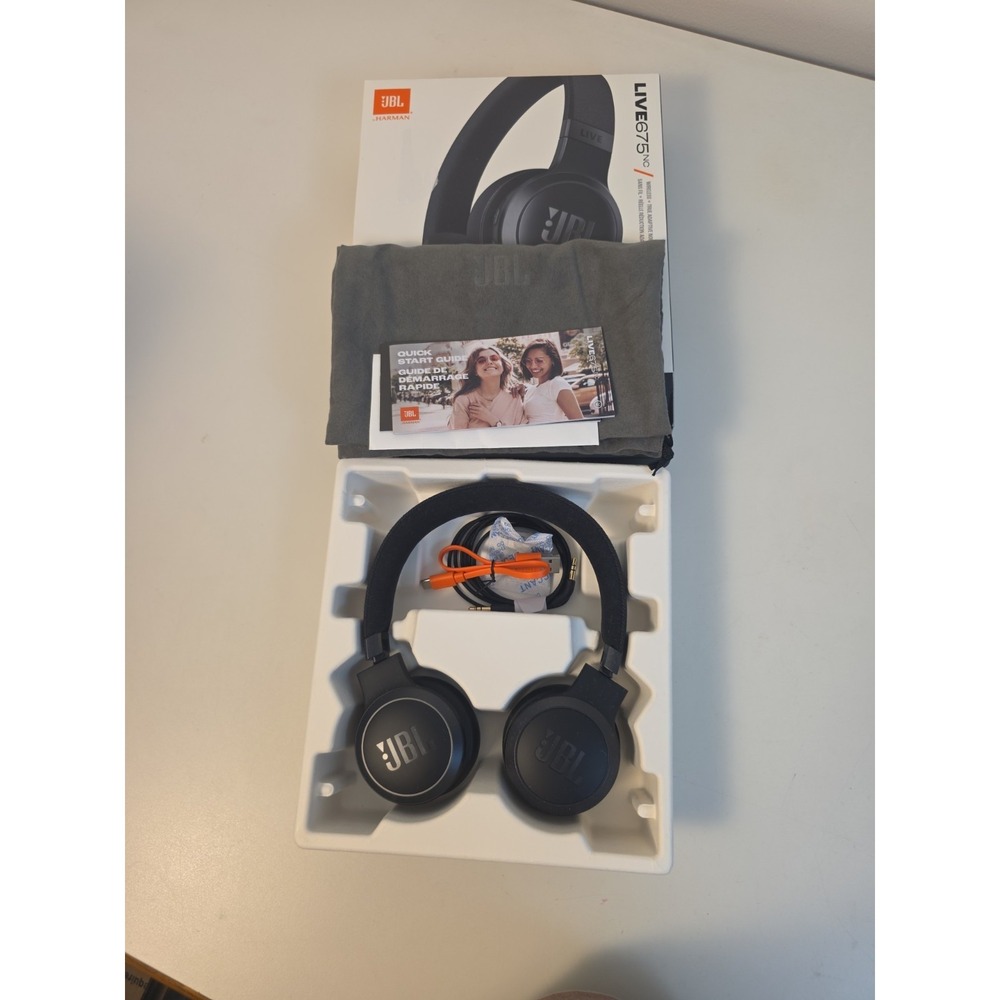 JBL Live 675NC Wireless True Adaptive Noise Cancelling Headphones New Open Box - Picture 4 of 5